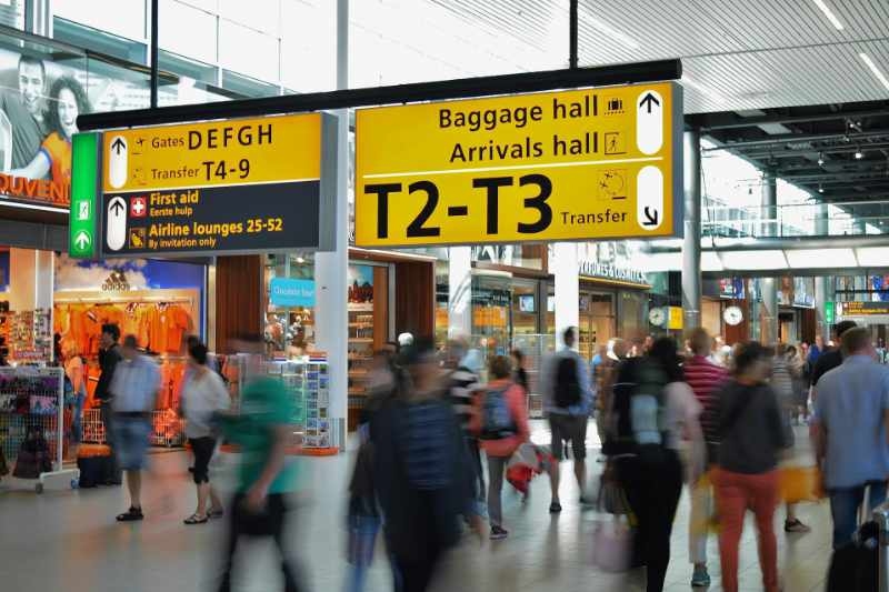 schiphol bewegwijzering advisering